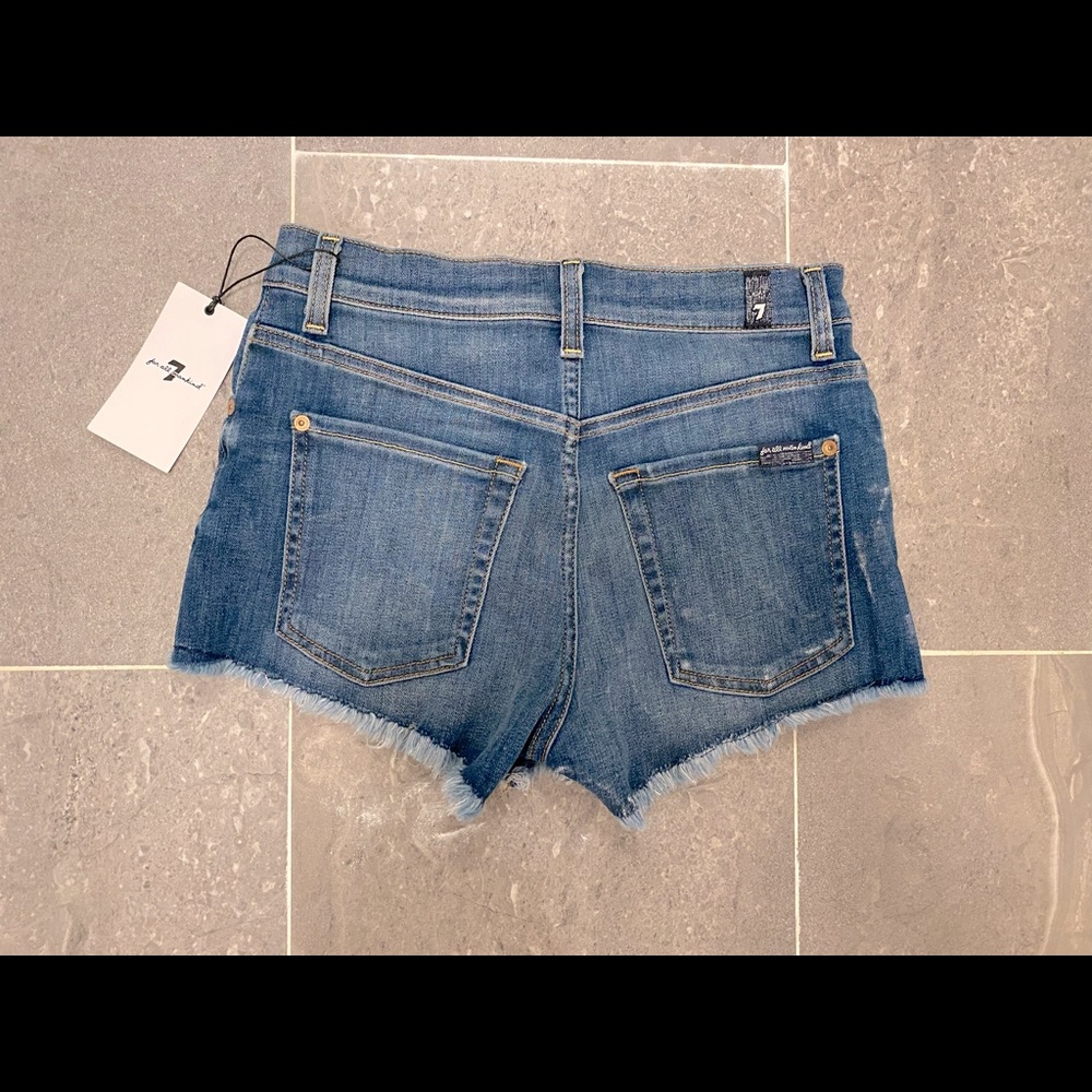 7 For All Mankind denim cut off shorts